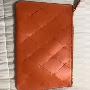 Large Orange Boldrini clutch